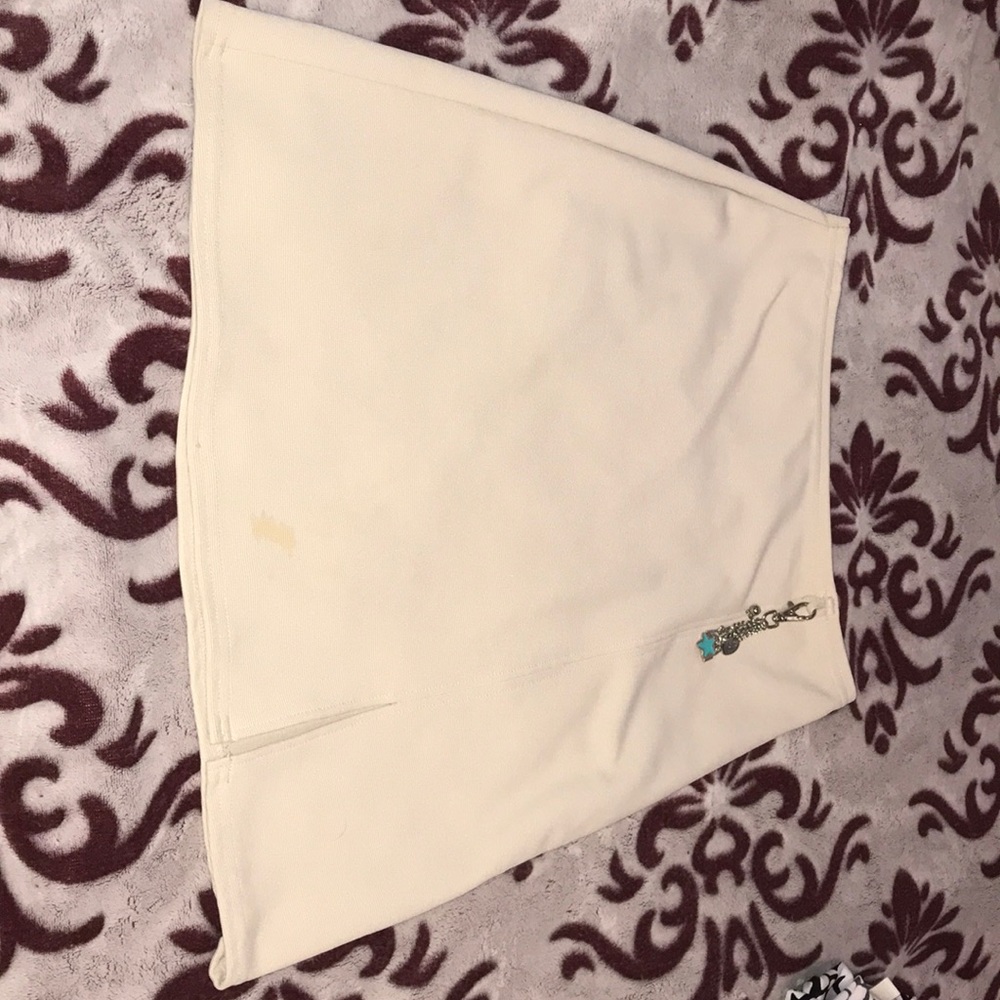 Beige A-line Skirt